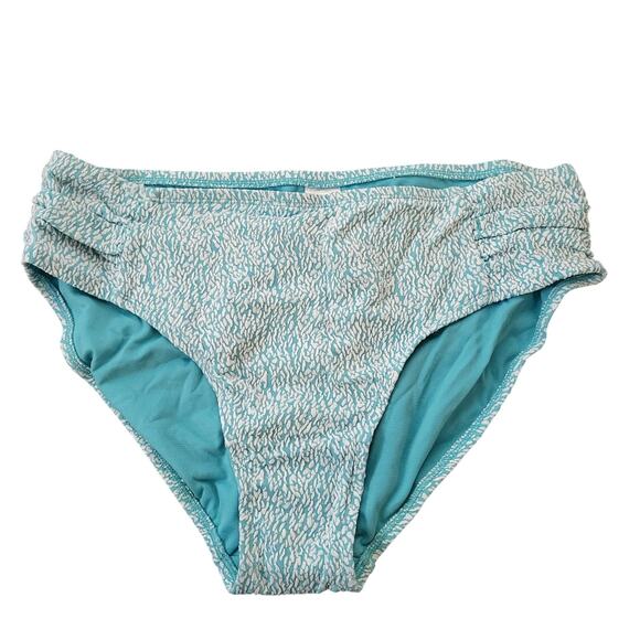 Time and Tru Teal Speckled Swim Bikini Bottoms - Size 1X (16w-18w) - Picture 1 of 4